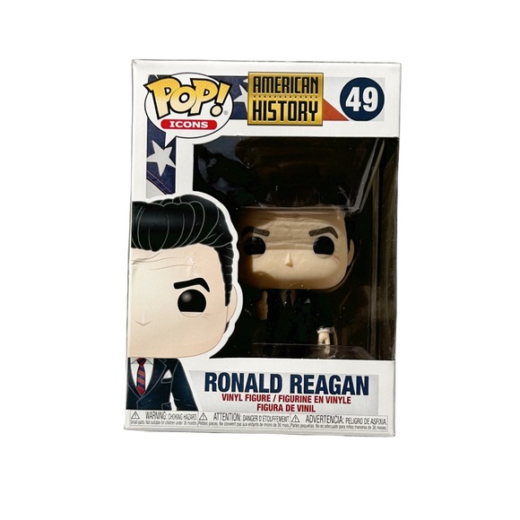 Funko POP Icons American History 49 Ronald Reagan Vinyl Figure - Picture 1 of 8